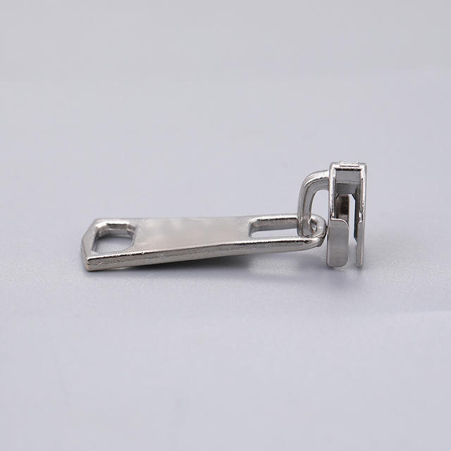 Silver Metal Zipper Puller, Simple Square Nylon Zipper Puller Accessories, Detachable Zipper Puller for Bags and Clothing detail 3