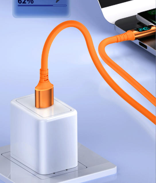 Smart Digital Display Type-C Data Cable 240W Super Fast Charging Suitable for Huawei Oppo Xiaomi Apple 15 Charging Cable detail 4