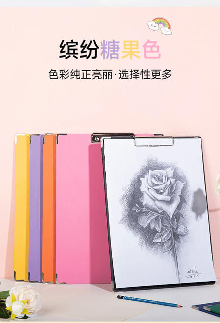 8k Sketch Board Art Sketch Clip Portable Children Waterproof Color Small Drawing Board Sketch Clip Sketch Clip Wholesale detail 3