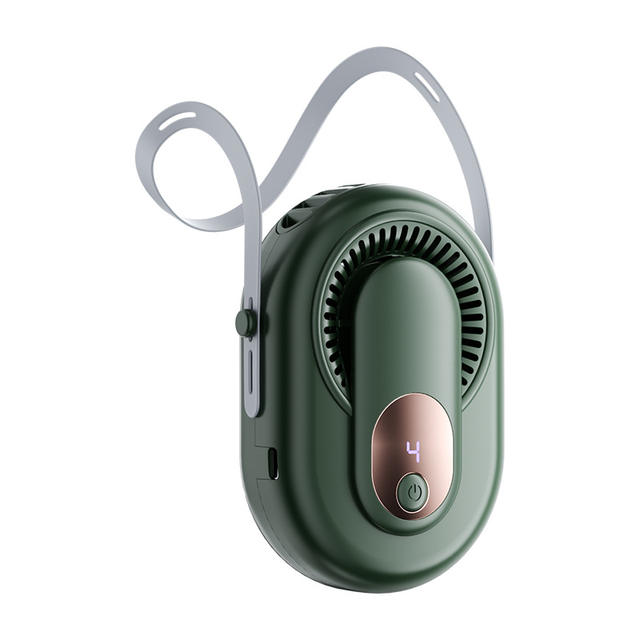 Waist-Hanging Fan Mini Hanging Neck Handheld Digital Display USB Charging Portable Outdoor Office Desk Compact Clip Fan detail 3