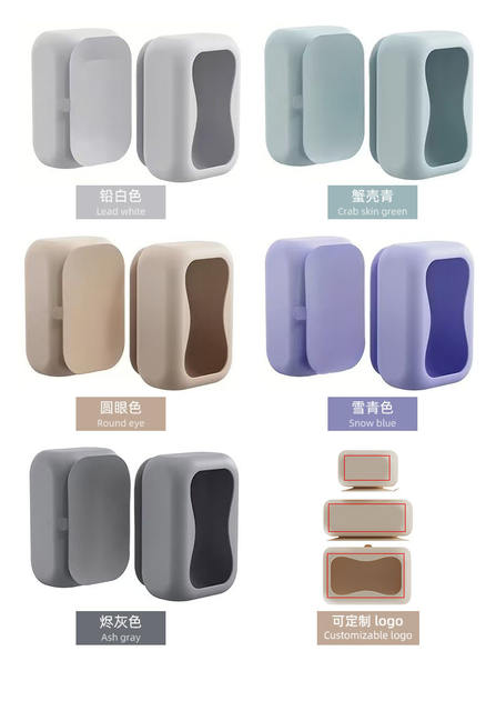 Multifunctional tissue box toilet hand-wiping storage box wall-mounted seamless suction cup creative tissue box extraction tissue detail 3