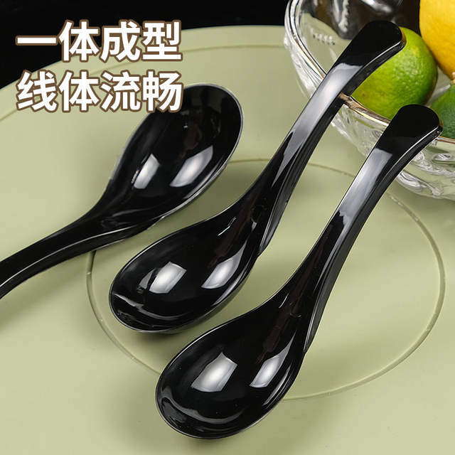 Disposable Bamboo Spoons in Bulk, Individually Packaged, Commercial Thickened Takeout Packaging Utensils, Soup Spoons, Ice Cream Spoons, Wholesale detail 1