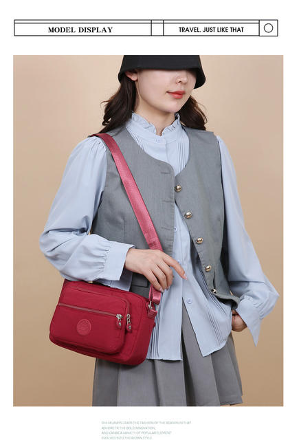 Factory Direct Sales Women's Bag, Crossbody Bag, Nylon Small Square Bag, New Fashion Style, Mom's Mobile Phone Coin Purse, Canvas Shoulder Bag detail 9