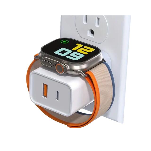 Suitable for Apple Watch Wireless Charger iWatch Magnetic Charging a Port C Port iPhone Mobile Phone Dp Fast Charging Head