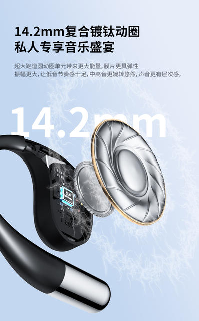 Ear-Mounted Ai Smart Translation Bluetooth Headset, Open-Type, Non-In-Ear, Ultra-Long Battery Life, Suitable for Xiaomi Sports Headsets detail 12
