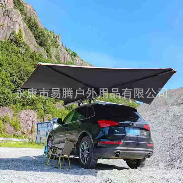 Car Side Canopy Aluminum Shell Suv Side Tent 270-Degree Quick-Open Sunshade Outdoor Camping Rainproof Sun Protection Car Tent detail 5