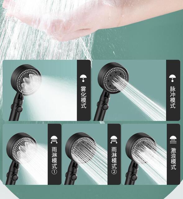 Pressurized Shower Head Set for Home Use, Powerful Showerhead with Water Heater, Showerhead with Pressurized Hose for Bathroom detail 4