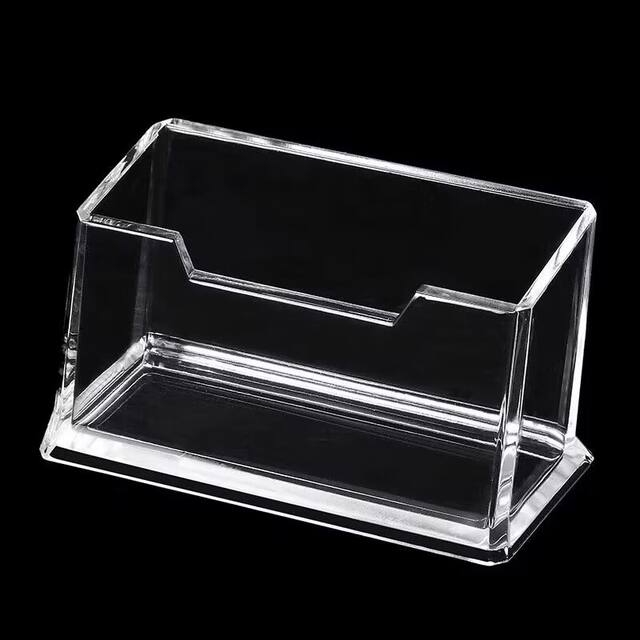 Acrylic Single Layer Transparent Business Card Holder Storage Box Office Desk Rack Box Business Card Rack Display Rack detail 8