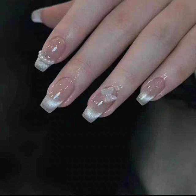 Wearable Ten-Piece Finished Product Wholesale Elegant Simple Star Cat Eye Removable Wearable Nail Patch detail 3