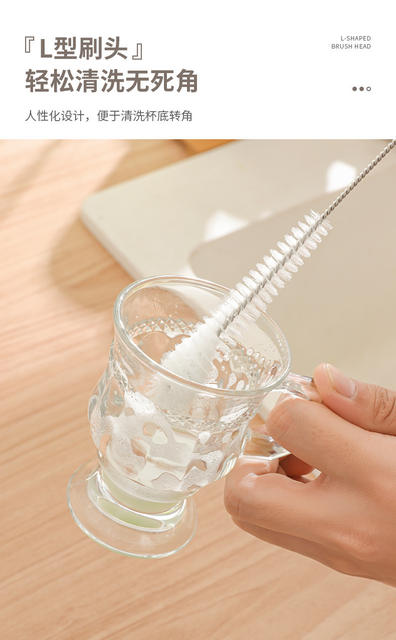 5-Piece Set of Straw Brushes, Cup Brushes, Gap Brushes, Coffee Teapot Spout Brushes, Baby Bottle Brushes, 360-Degree Non-Shedding Rotating Cleaning Brushes detail 8