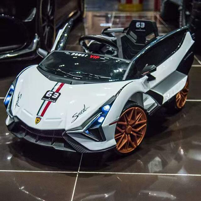 Large Lamborghini Children's Electric Car Toy Vehicle, Rideable for Kids, Baby Swing Remote Control Car