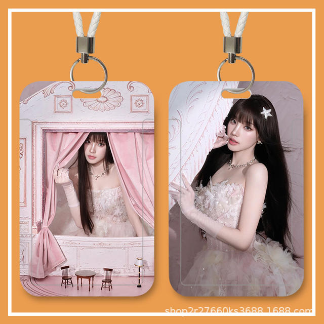 Song Yuqi's Student Sliding Card Holder for Meal Cards, Bus Cards, Id Cards, and Access Cards detail 7