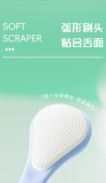 Tongue Scraper Tongue Coating Cleaner Separate Packaging Factory Wholesale Oral Tongue Coating Cleaning Brush Scraping Tongue Adult detail 7
