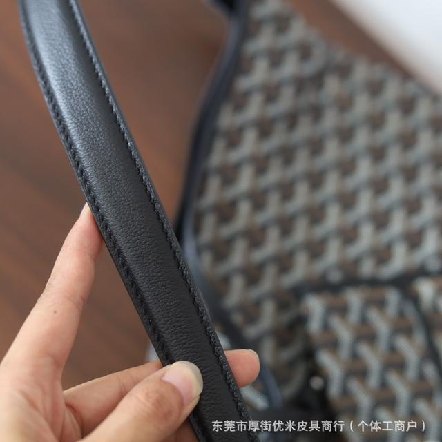 Youmi Leather Goods Store Imports First-Layer Pebbled Cowhide Hobo Underarm Bag Mother Bag detail 6
