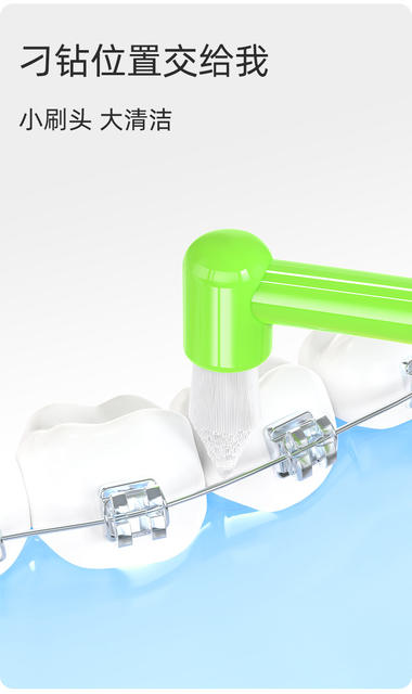 Little Deer Mom Single-Head Toothbrush for Wisdom Teeth Groove Cleaning, Pointed Tooth Gap Brush, Single Individually Packaged Flat-Head Toothbrush Manufacturer detail 7