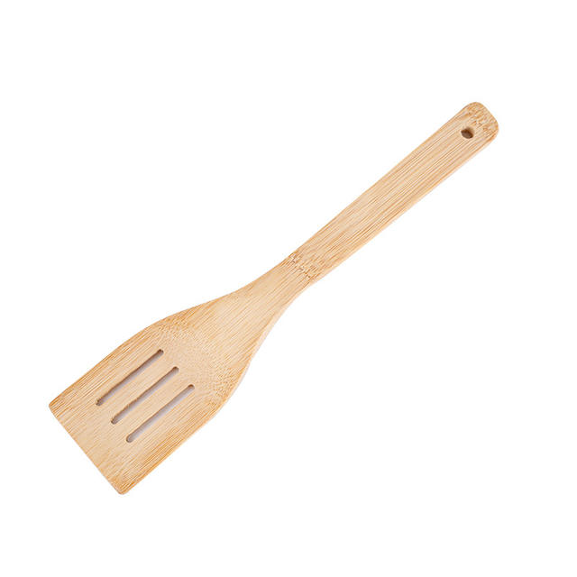 Alishan Kitchenware Set Bamboo Shovel Spoon Wholesale Non-stick Pan Stir-frying Shovel Bamboo Shovel Cookware Laser Engraved LOGO detail 11