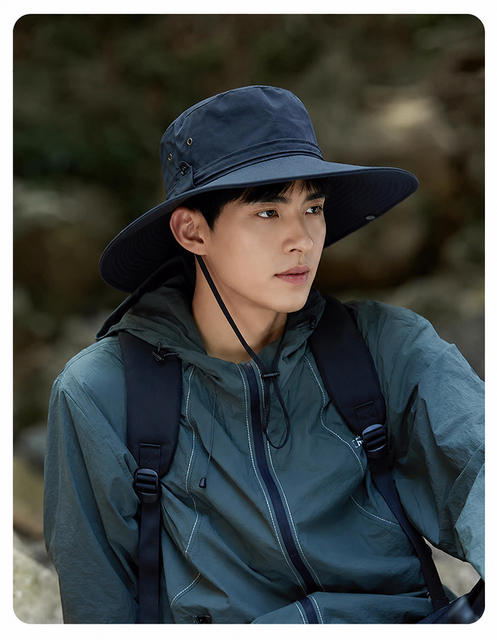 Western Cowboy Hat with Large Brim for Summer, Sun Protection Bucket Hat for Women and Men, Suitable for Outdoor Climbing and Hiking detail 12