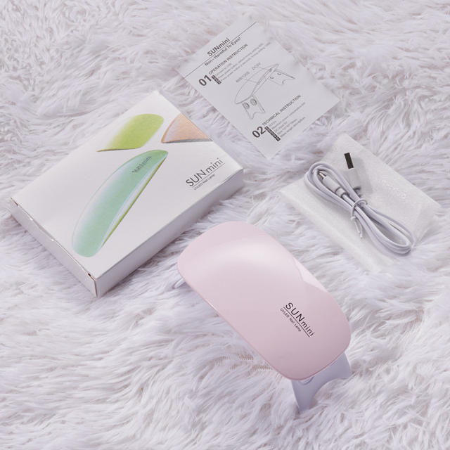 Sunmini mini mouse nail lamp handheld folding phototherapy machine drying UV curing phototherapy lamp nail baking lamp