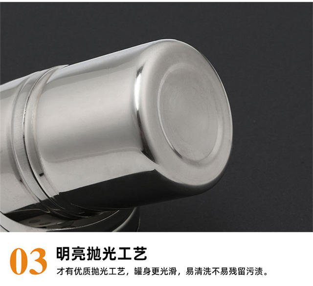 Factory direct stainless steel seasoning jar toothpick container seasoning box pepper jar barbecue jar pepper jar detail 5
