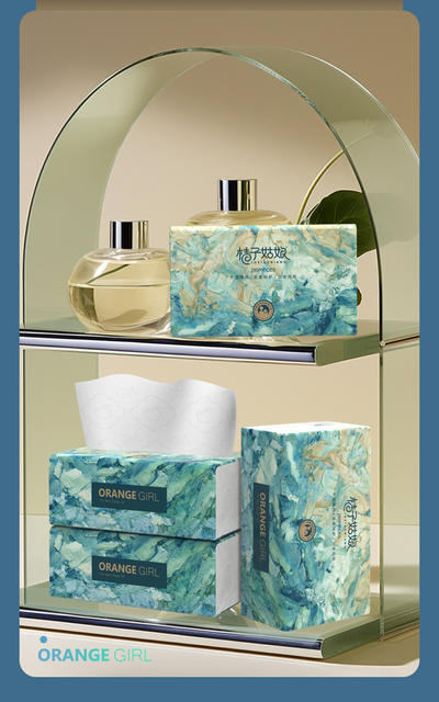[12 packs/mention] orange girl household toilet paper tissue paper wholesale napkins 280 FX detail 11