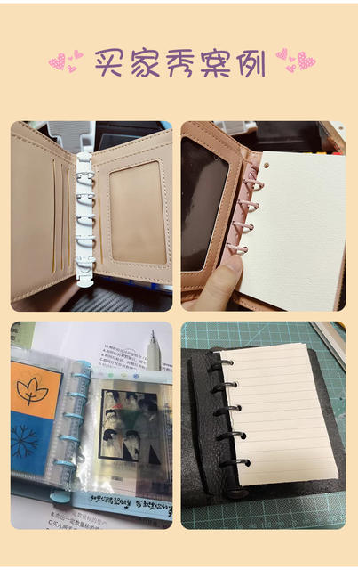 M5 Binder Macaron Color Five Hole A8 Mini Metal Clip M5 Binder Binder Accessories Wholesale detail 8