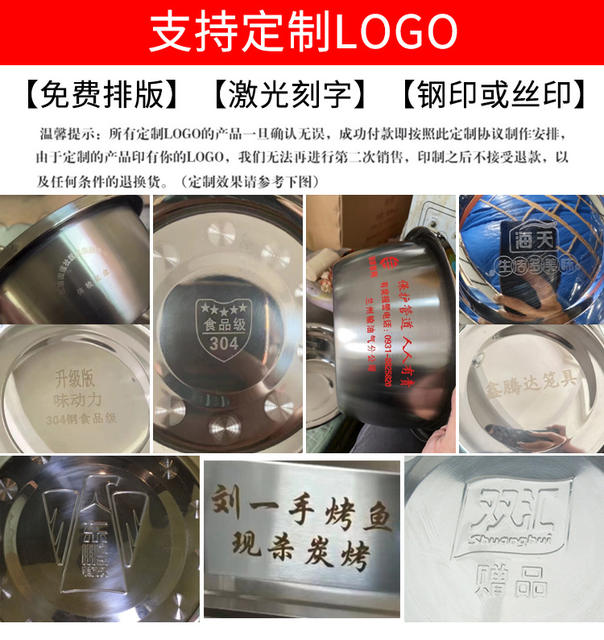 Wholesale Stainless Steel Plate 304 Food Grade Plate Round Deep Plate Home Kitchen School Canteen Fish Plate Dish detail 8