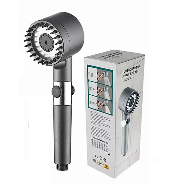 Wear spray pressurized shower head shower suit wholesale household handheld shower head bathroom bracket wholesale detail 11