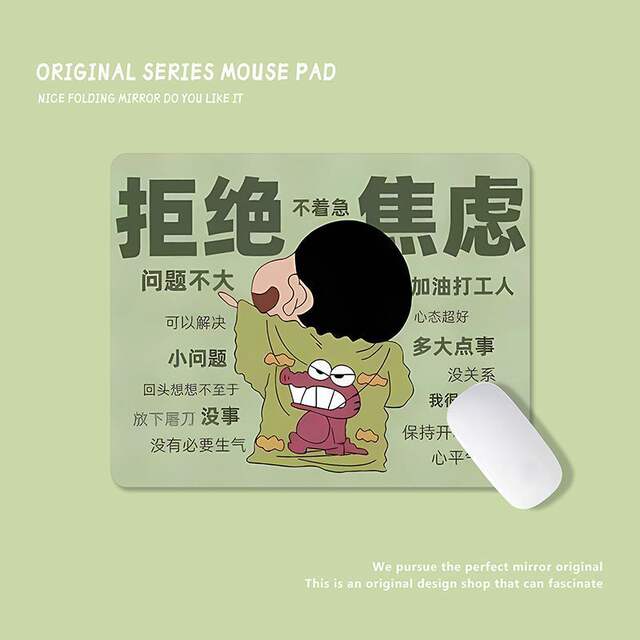 Crayon Small New Cartoon Cute Mouse Pad Girls small size Office Table Pad Computer Keyboard Pad Ins Style Table Pad detail 10