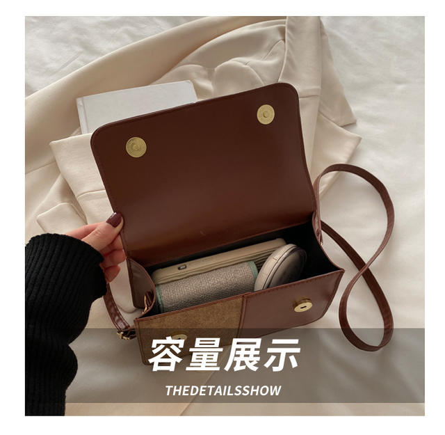 Niche Design Portable Small Bag Women's 2024 Winter New Fashionable Commuter Small Square Bag High Beauty Shoulder Bag detail 7