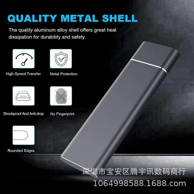 Factory Wholesale SSD Mobile Solid State Disk 1TB Cross-border Expansion Upgrade 4TB2TB Portable Mobile Solid State Drive detail 3