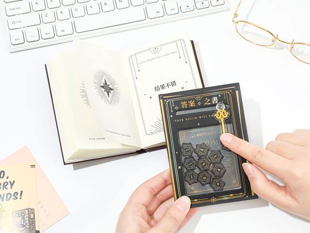 The Book of Answers: Creative Digital Game for Students to Relieve Stress, Interactive Cover Game, Children's Journal detail 4