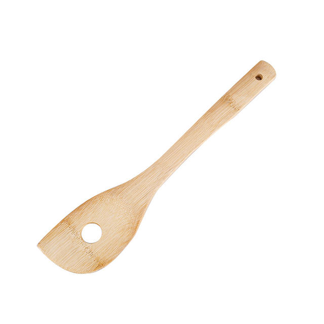 Alishan Kitchenware Set Bamboo Shovel Spoon Wholesale Non-stick Pan Stir-frying Shovel Bamboo Shovel Cookware Laser Engraved LOGO detail 9