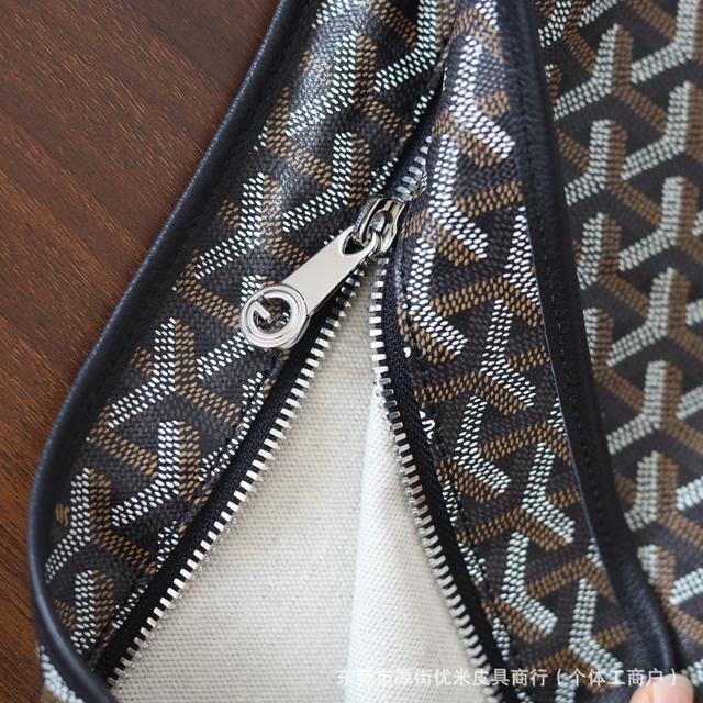 Youmi Leather Goods Store Imports First-Layer Pebbled Cowhide Hobo Underarm Bag Mother Bag detail 8