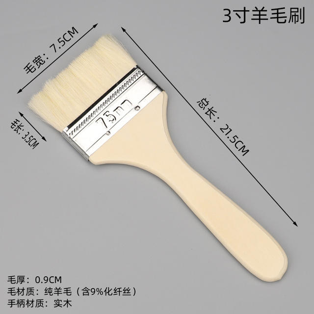 Manufacturer Wholesale Long-Handled Wool Brushes, Wooden Handle Paint Brushes, Soft Bristle Brushes, Multi-Purpose Brushes, Gift Items, Painting Tools detail 9
