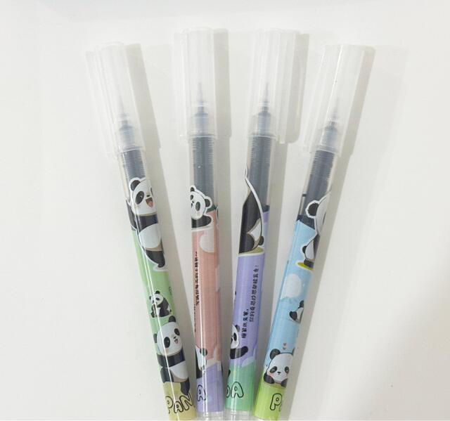 Direct Liquid Gel Pen Quick-drying Large Capacity Ball Pen 0.5 Student Needle Red Brush Office Sign Pen detail 2