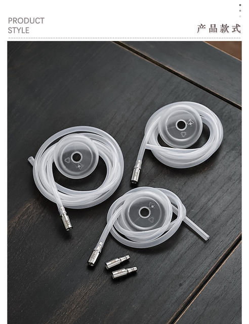 304 Stainless Steel Tea Set Accessories Water Pipe Weighted Countersunk Head Water-Absorbing Kettle Bottled Water Pumping Hose Countersunk Head detail 5