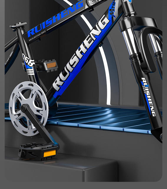 Bicycle, Mountain Bike, Men's Model, Variable Speed Bike, for Older Children, Boys, Girls, Elementary School Students, Shock Absorption, Disc Brake, Adult Racing Bike detail 4
