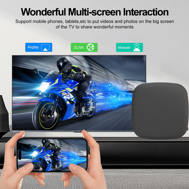 Android 14 Network Set-Top Box 4K High-Definition Office Conference Screen Projection 5g Dual-Band Wifi6 Tv Box Foreign Trade detail 7