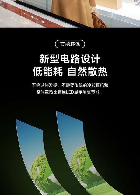 Transparent Screen Led Full Color Display Led Crystal Film Screen Glass Curtain Wall High Light Transmittance Screen Flexible Screen Manufacturer detail 6