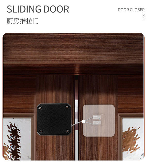 No-Drill Door Closer Buffer Automatic New Glass Door Device Fireproof Door Damper New Closer detail 10