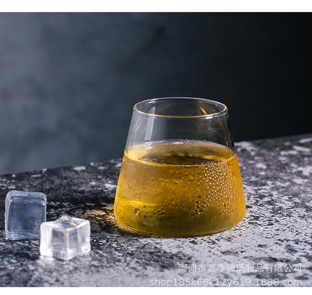 High Borosilicate Transparent Glass Mount Fuji Cup Coffee Milk Cup Beer Juice Drink Cup Mount Fuji Glass Cup detail 10