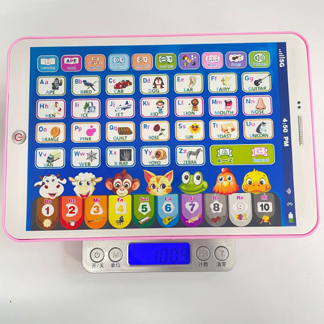 Foreign trade new English tablet reading machine toy children's early education puzzle voice touch screen puzzle learning machine wholesale detail 10