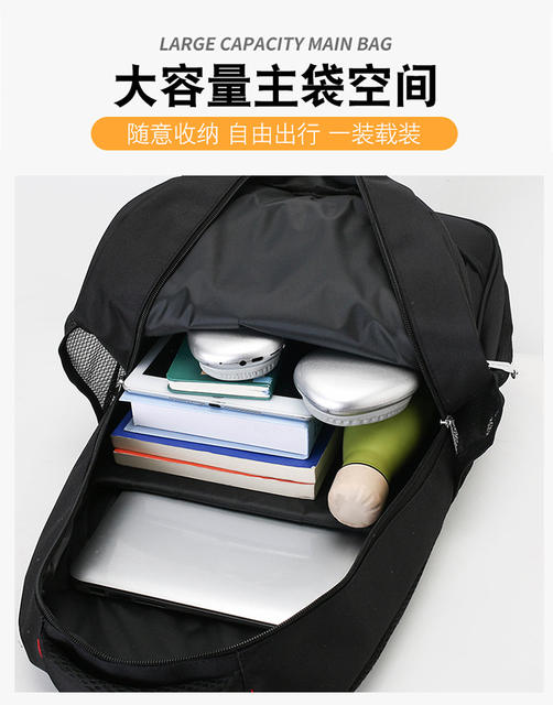 New Kangaroo Large-Capacity Computer Bag Business Casual Commuting Outdoor Travel School Bag Student Backpack Simple detail 6