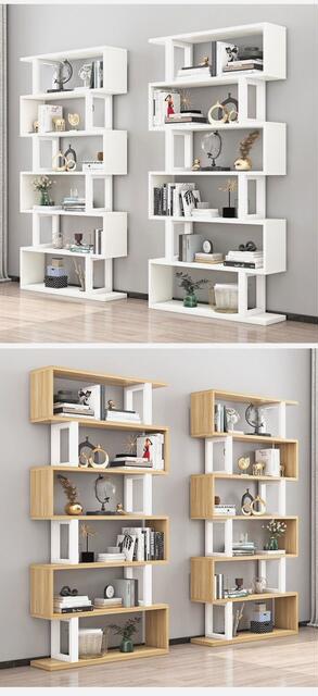 Bookshelf Storage Rack Floor-Standing Iron Art Living Room Partition Storage Cabinet Bookcase Modern Simple Children's Multi-Layer Storage Cabinet detail 12