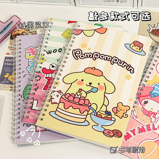 Cartoon Spiral Notebook Cute Creative A5 Loose-Leaf Notebook Stationery Wholesale High-Value Student Lined Diary Notebook detail 11