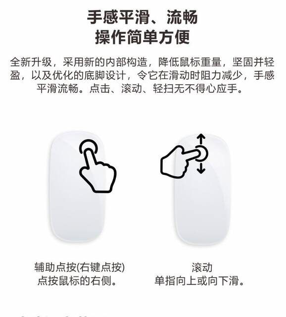 Cross-Border Ergonomic Wireless Bluetooth Mouse Touch Control Rechargeable Magic Mouse Silent Office Computer Mouse detail 12