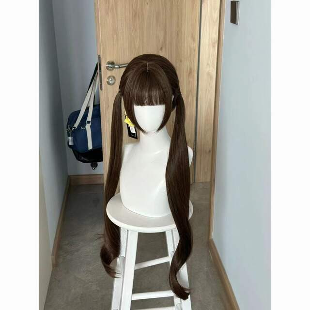 Xuchang Wig Full Head Cover Long Black Long Straight Curly Hair Full Head 85cm Natural jk Less lolita Full Head Cover Style detail 9