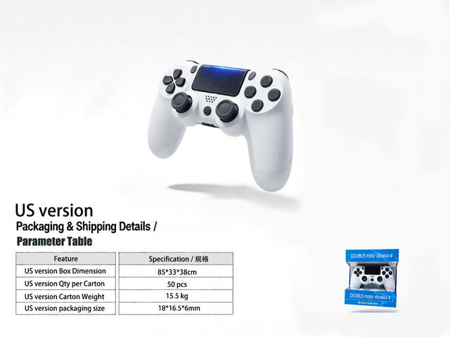 P4 Game Controller Us Version Dual Vibration Wireless Bluetooth P4 European Version P4 Steam Dual Vibration Game Controller detail 5