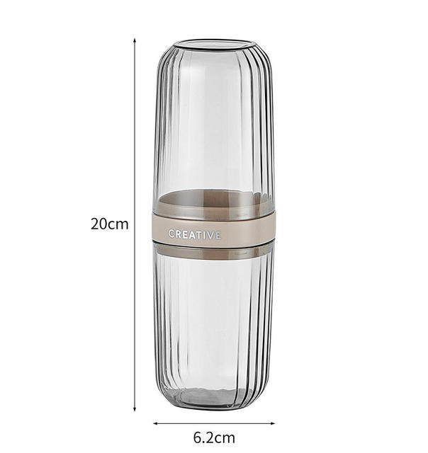 Travel brushing mouthwash Cup suit toothbrush cup with lid toothpaste box portable high-looking wash cup detail 10