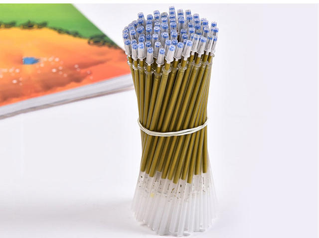 White highlight refill gold silver fluorescent refill DIY black cardboard Journal pen color neutral refill wholesale detail 5